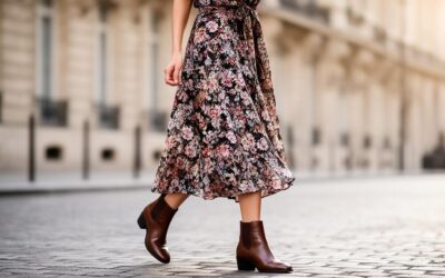 Quelles style de bottines porter avec une robe bohème : chaussures en toile et cuir pour l&rsquo;hiver